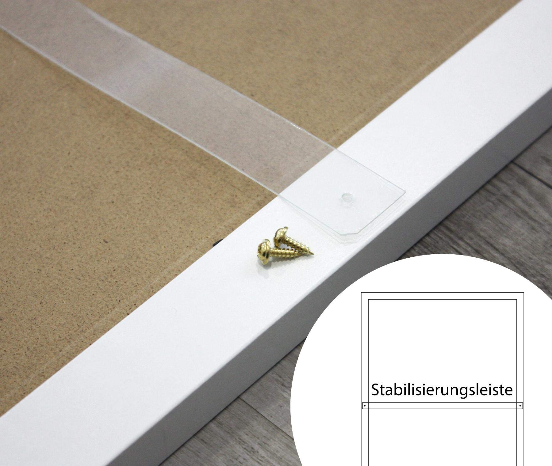 Close Up XXL Marco para pósteres 80x120 cm blanco Premium Marco de MDF con vidrio de PVC Marco gigante para fotos