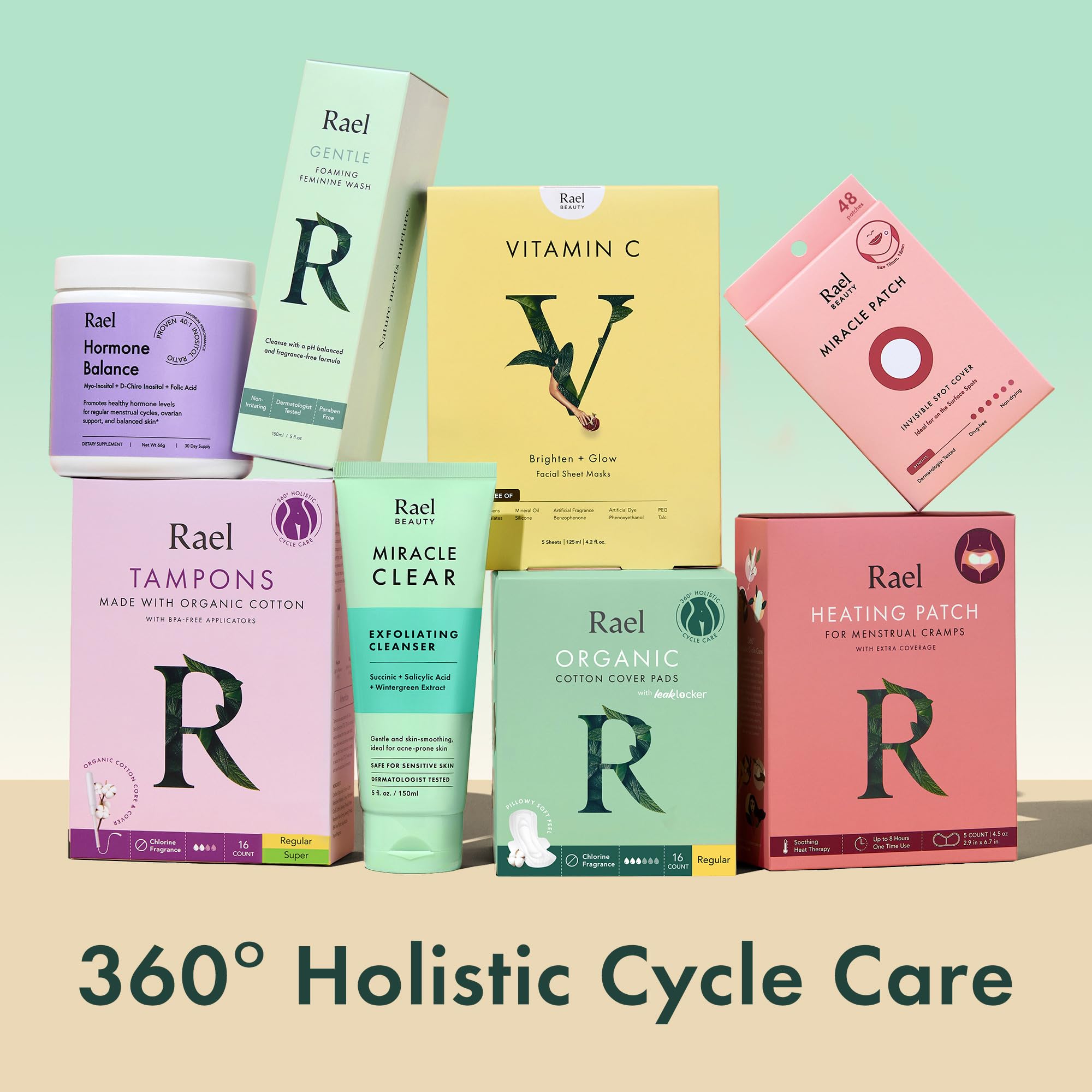 Rael Bio-Baumwollüberzug Binden Damen mit Flügeln – Auslaufschutz, ultra-dünn Damenbinden, duftstofffrei, chlorfrei, hypoallergen, vegan & tierversuchsfrei (Regulär, 56 Stück)