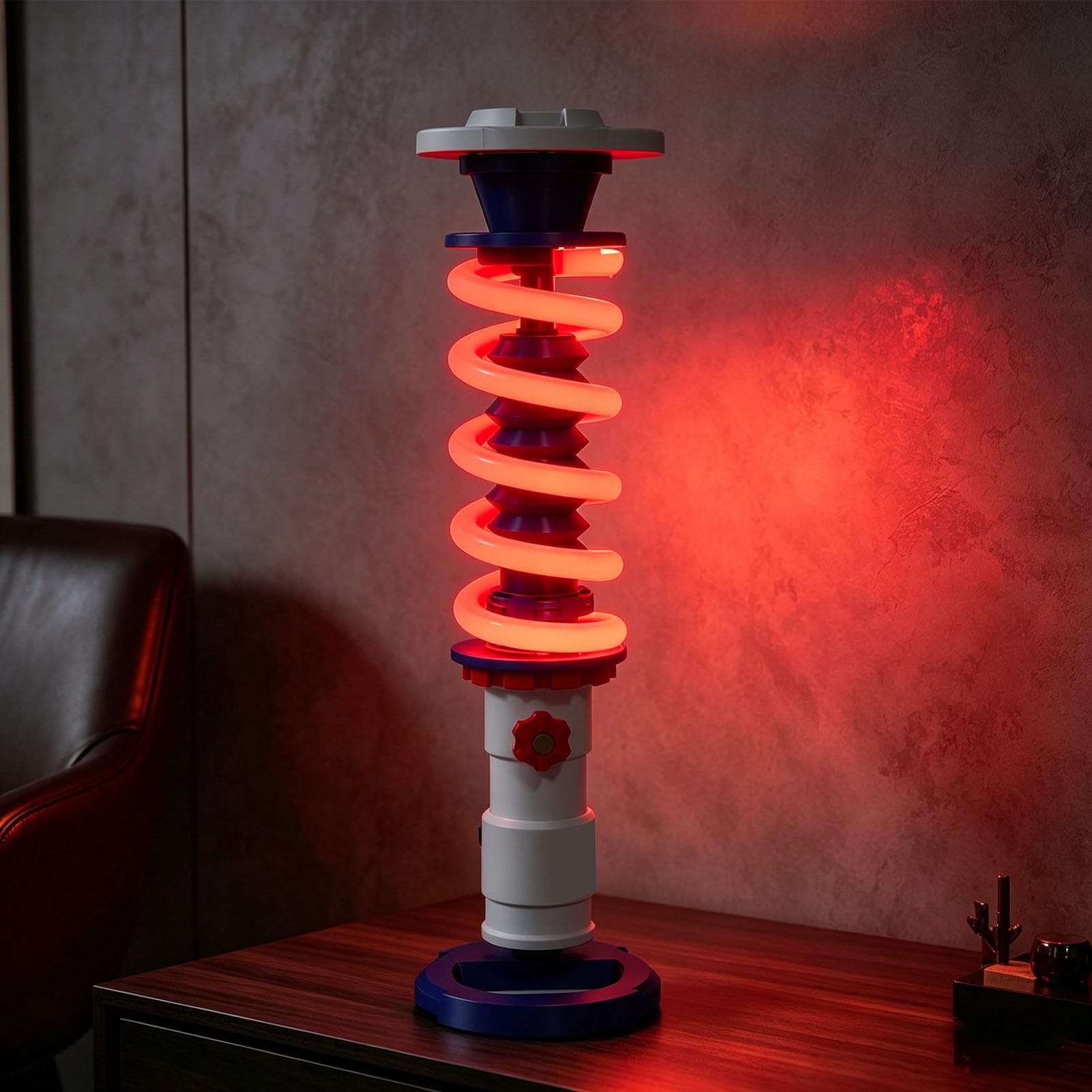 Hyuduo Tischlampe im Industriestil, Touch-Steuerung 3D-gedruckt 41cm