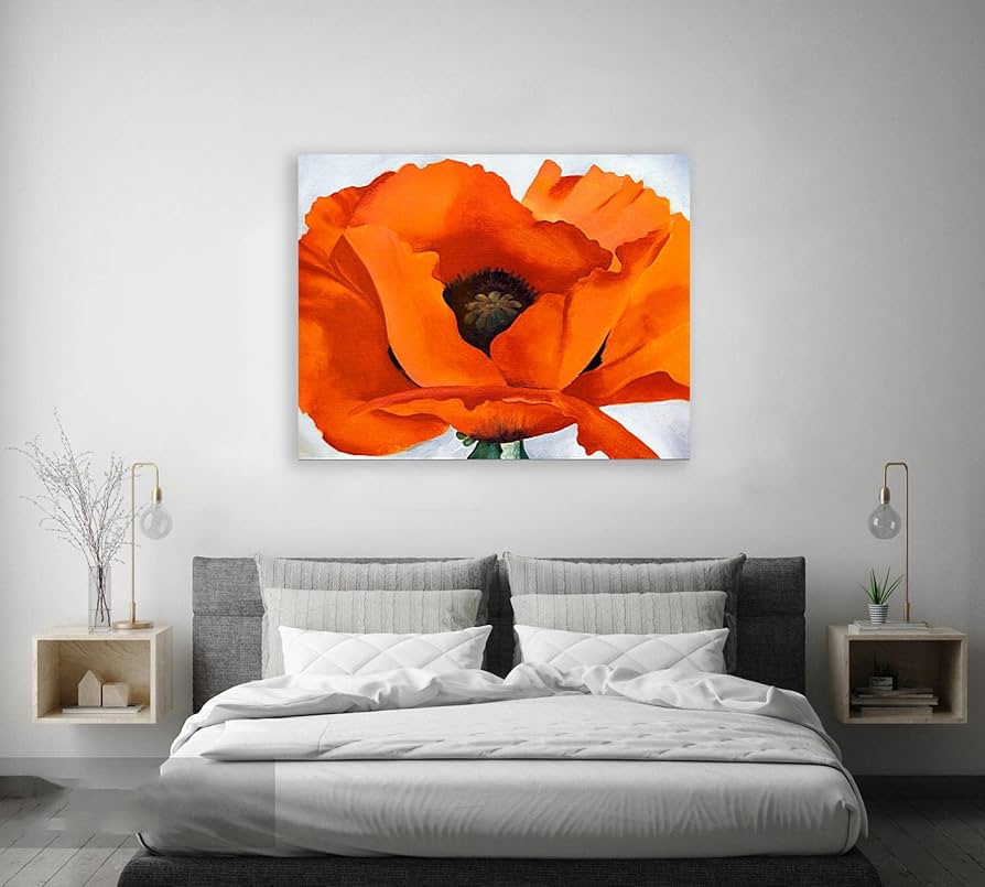 ジョージア・オキーフ、赤いカエデ、大判画集画、新品額装付 ジョージア・オキーフ、赤いカエデ、大判画集画、新品額装付