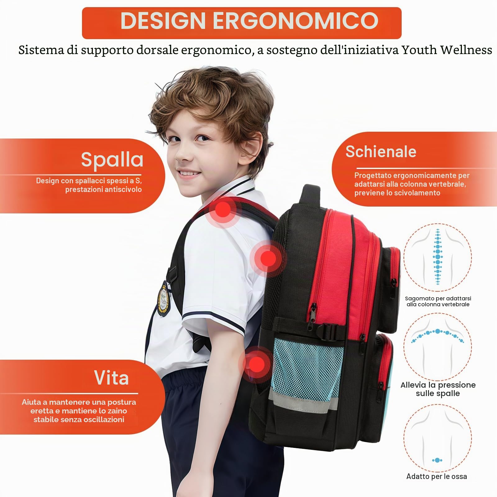 Beaulyn Zaino da gioco per ragazzi e bambini, borsa da scuola per studenti della primaria media, zaino da viaggio per laptop per ragazzi e ragazzi