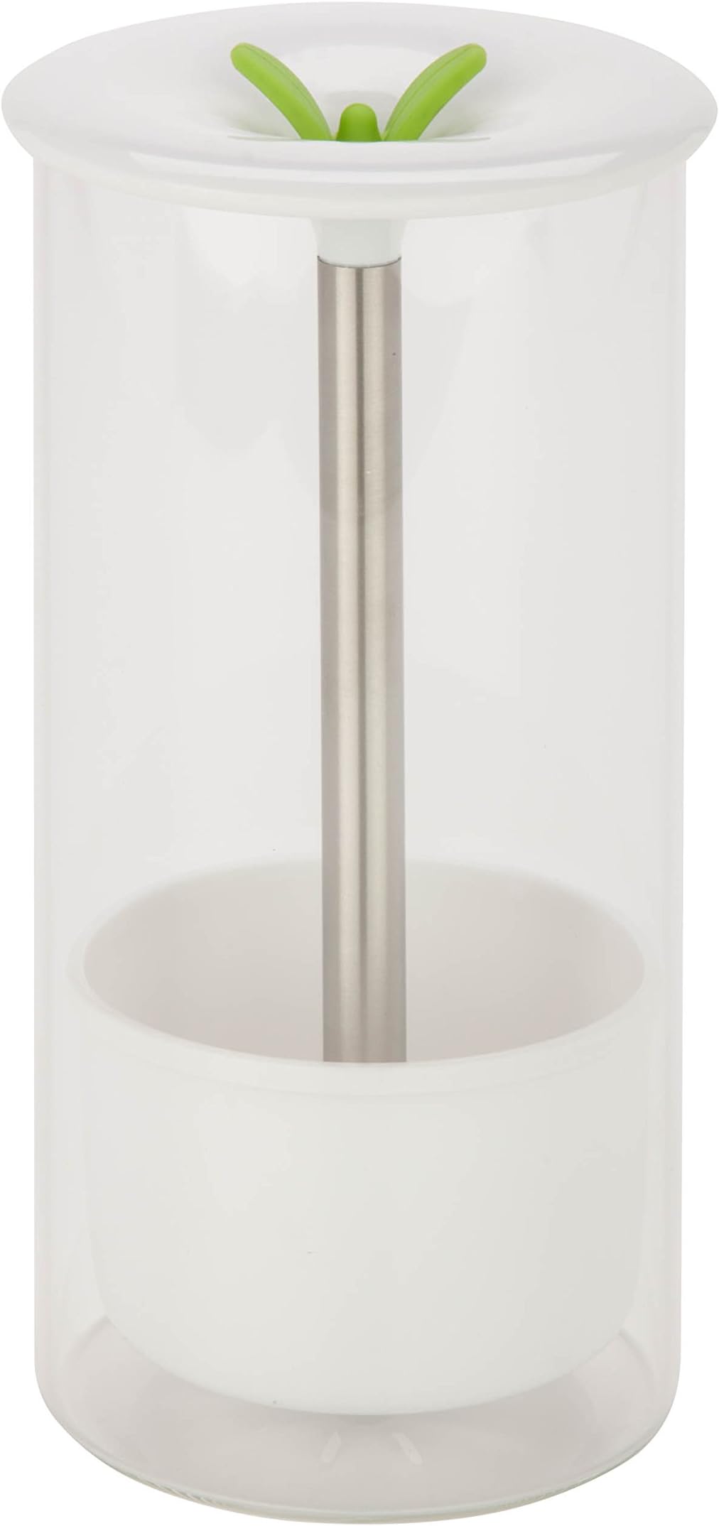 Honey-Can-Do Glass Herb Preserver, Clear/White, medium