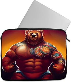 شنطة لاب توب كاجوال مطبوعة بسوستة من تات - مقاس 15.6 بوصة و15 بوصة (1003)، أسود