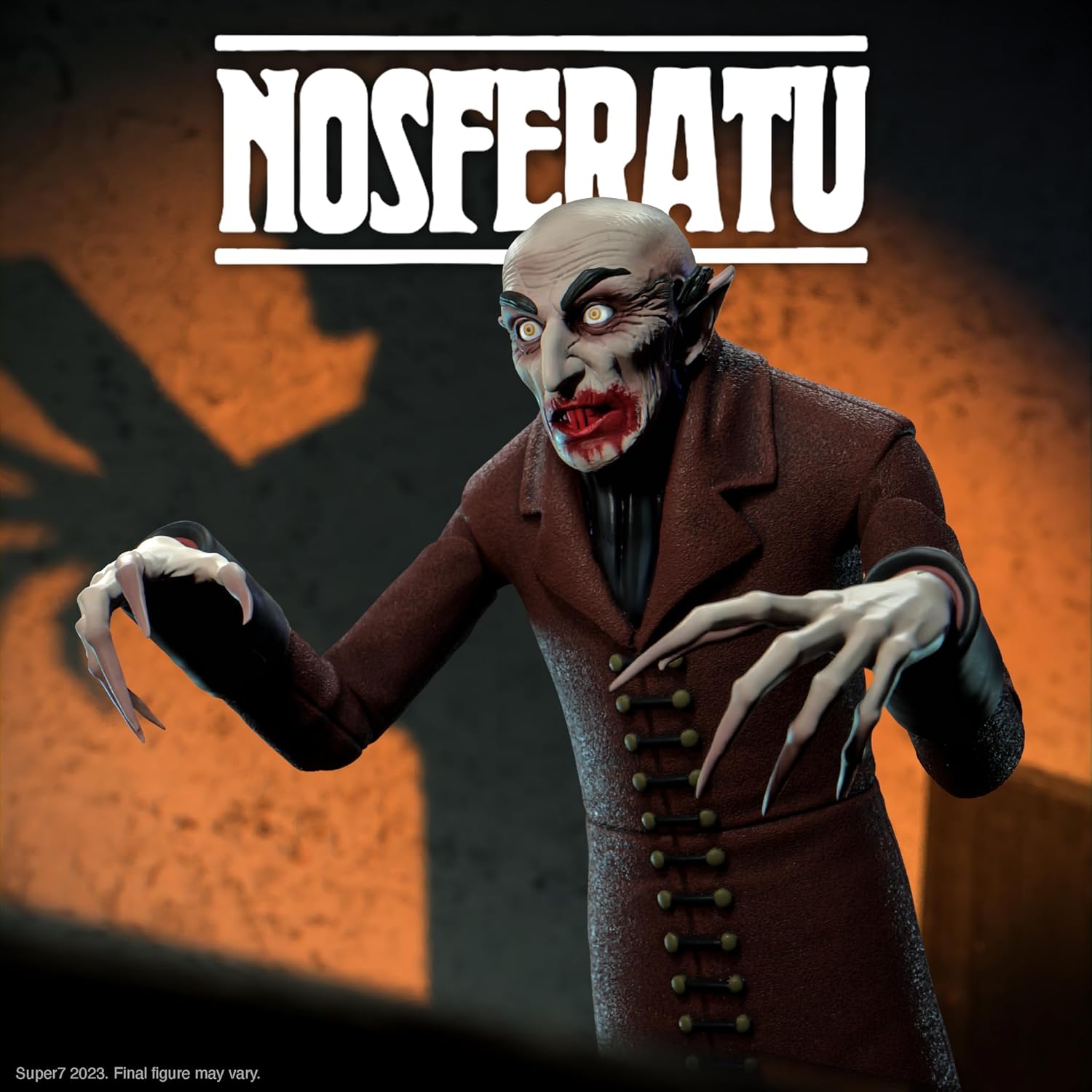 Super7 ULTIMATES! Nosferatu Count Orlok (Full Color) - 7" Nosferatu Action Figure Classic Monster Movie Collectibles and Retro Toys