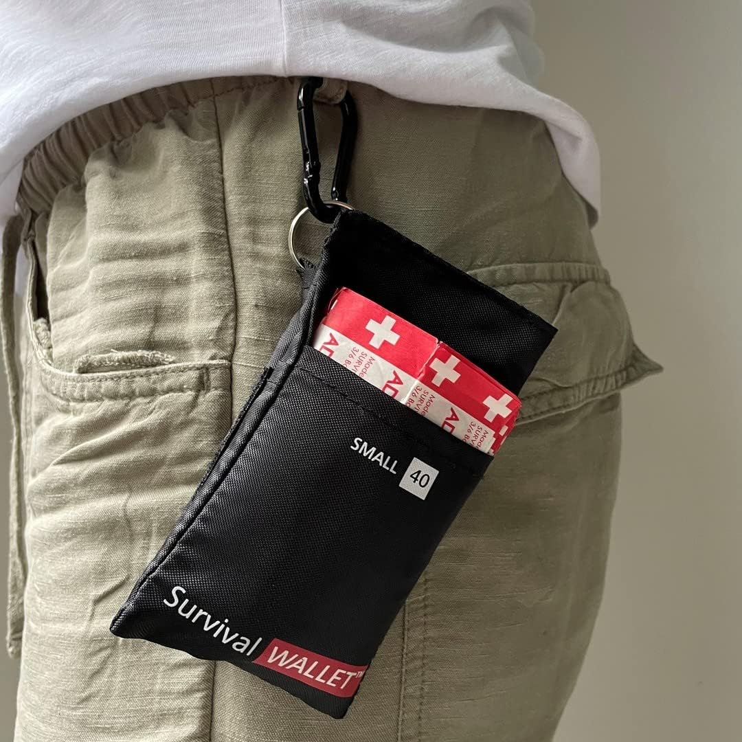 SURVIVAL Wallet First Aid Kit, 59pcs | Portable, Support for Minor Injuries