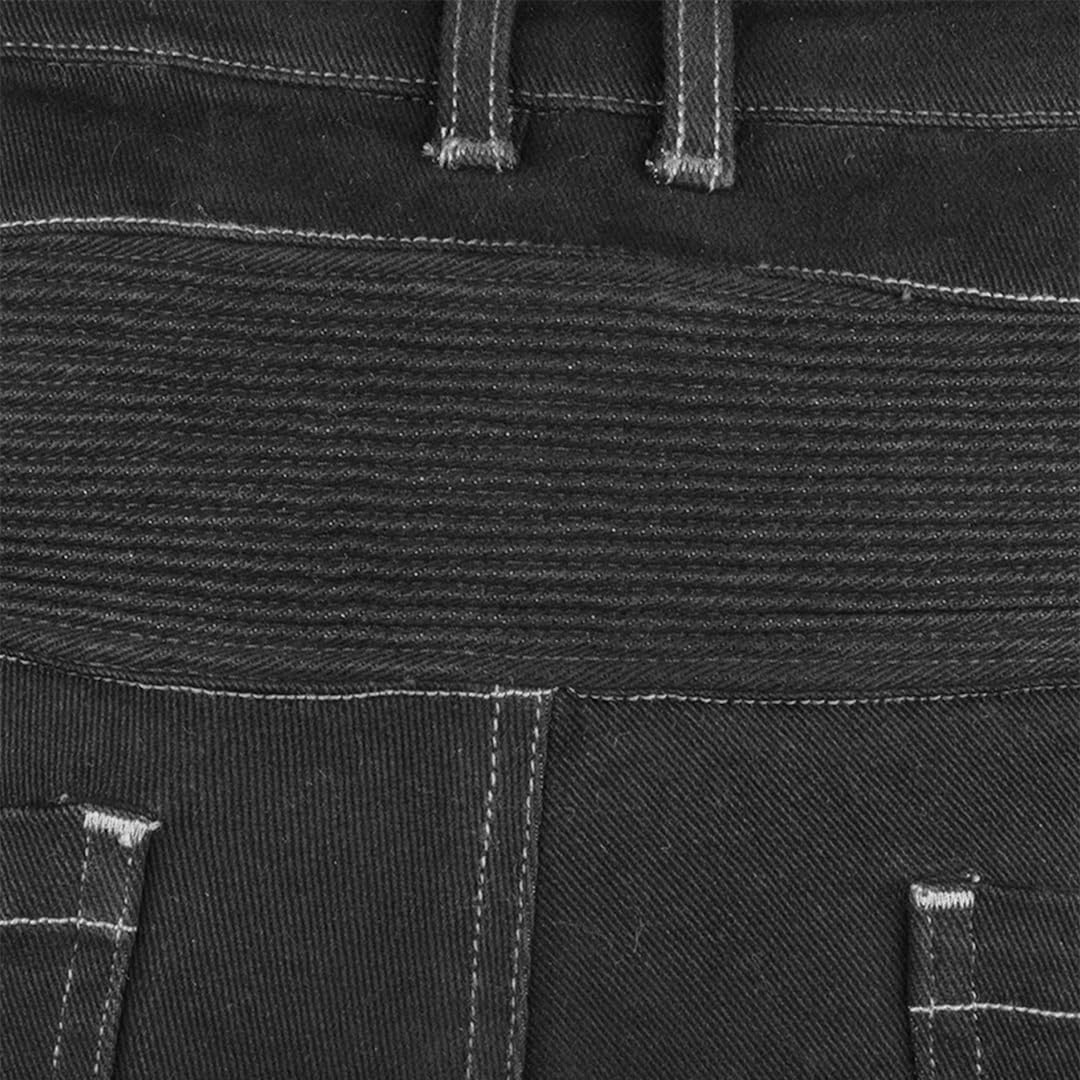 Cramster Velocity Motorcycle Jeans | Impact Protection | Abrasion Resistance | Classic 5-Pocket Design - Black, 3XL - Image 7 thumbnail