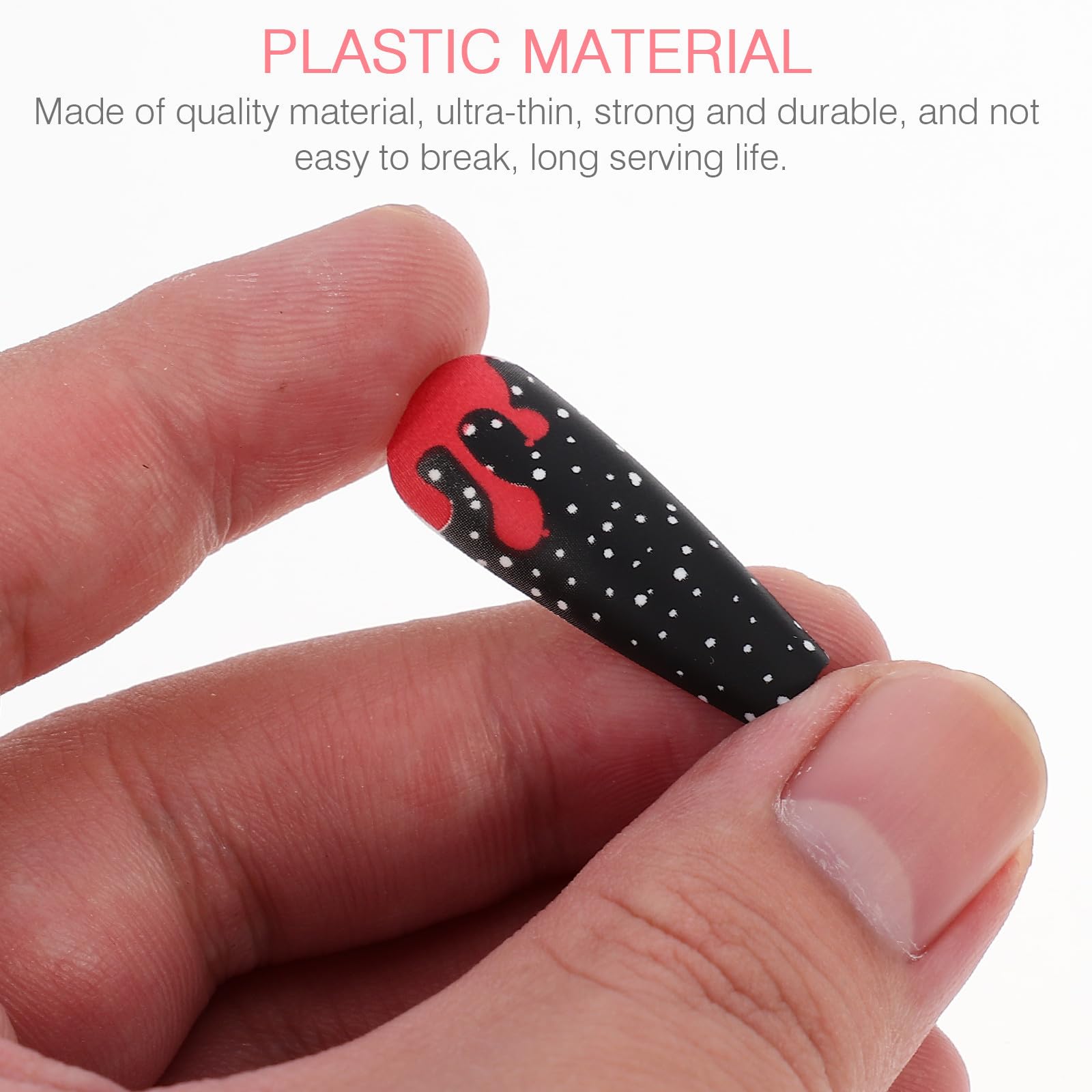 OSALADI 240 Pezzi Unghie Finte Lunghe in Plastica Ultra Sottili per Uso Quotidiano e Salone Copertura Completa per Mani di Diverse Dimensioni