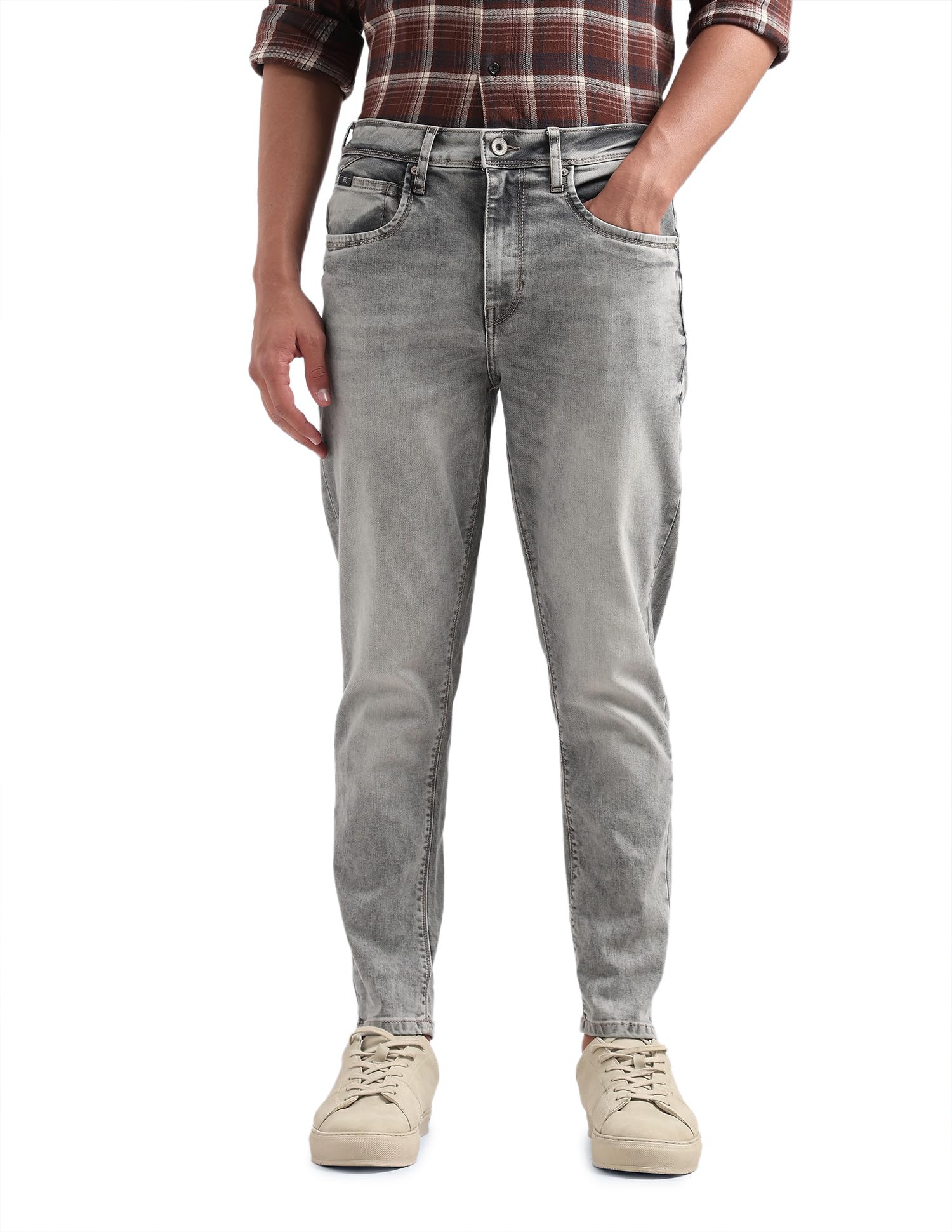 flying machine Men's Relaxed Tapered Fit Jeans| Solid | Mid Rise | Stretchable | Jeans for Man-picture-36
