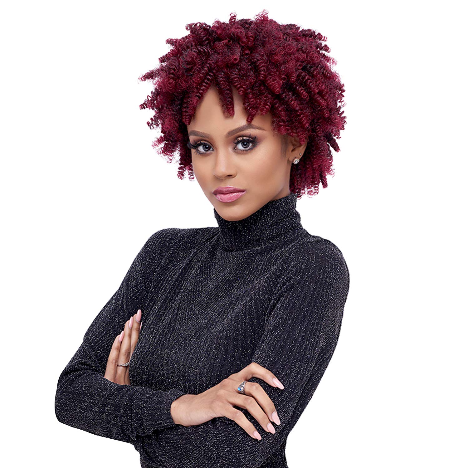 Harlem125 Synthetic Hair Braids Kima KimaKalon 10" [Medium] (5-PACK MEDIUM, 1B)