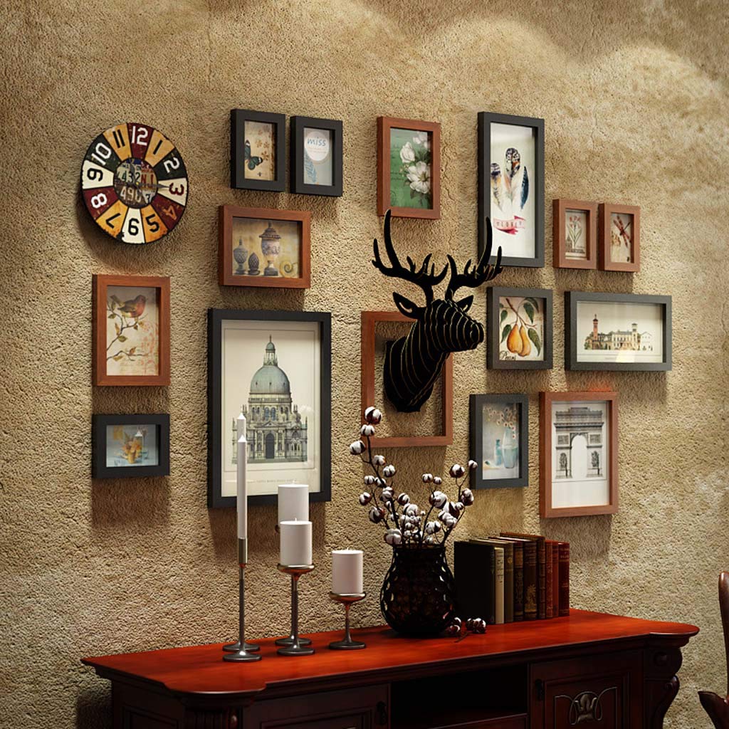 Amazon.com - ZXW Photo Wall Set, Retro Combination Photo Frame