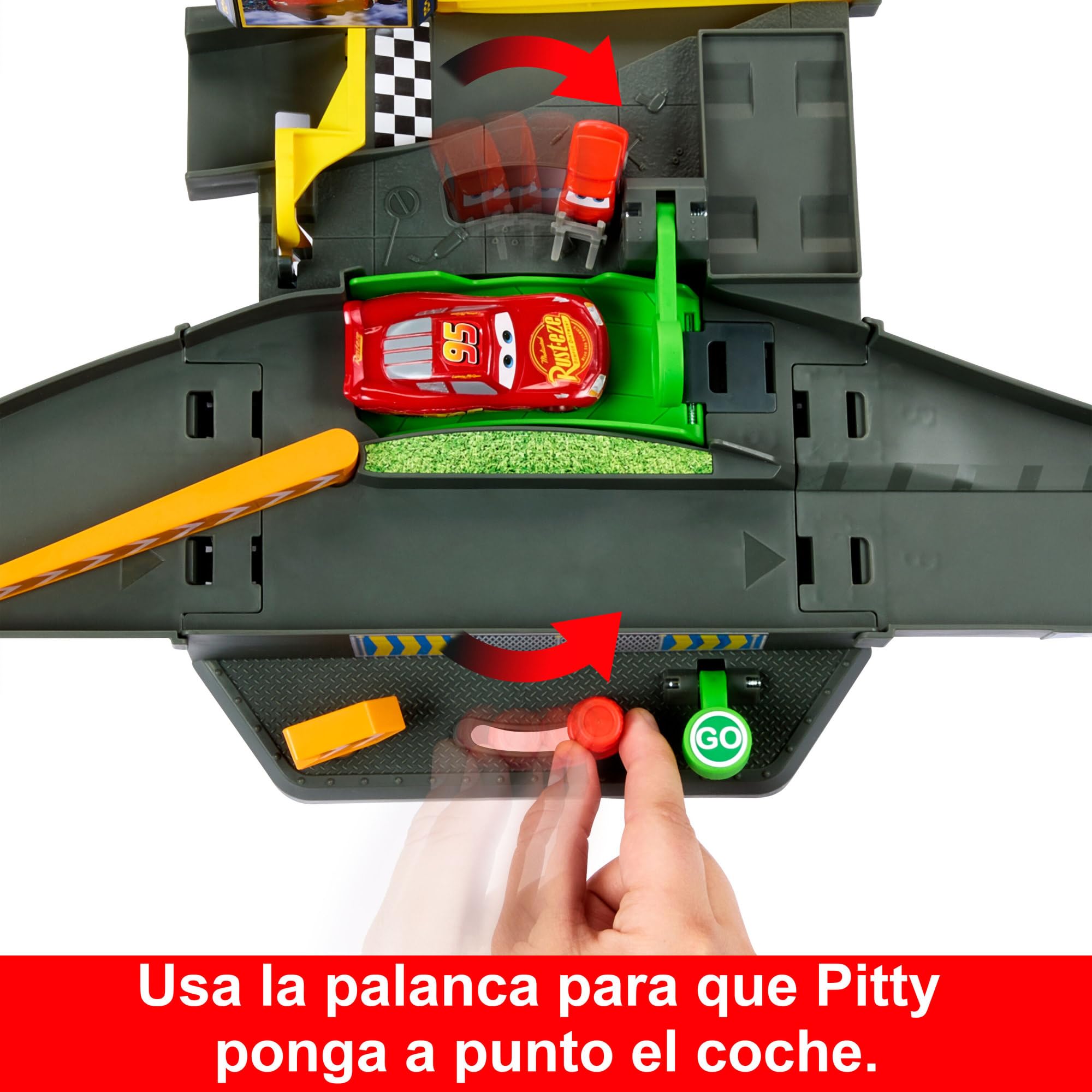 Mattel Disney Pixar Cars Copa Pistón Pista para coches de juguete con 1 vehículo, +3 años (HPD81)