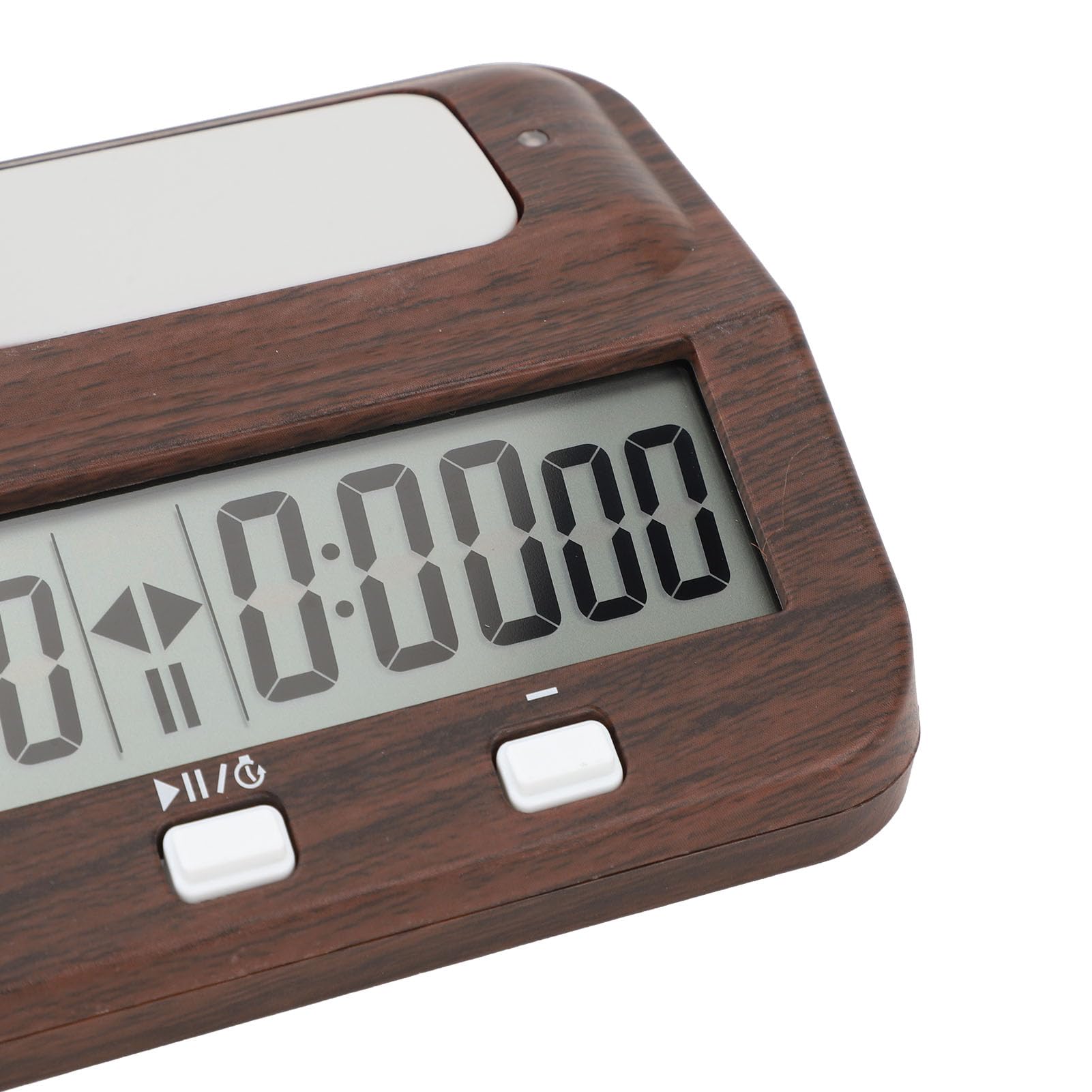 Horloge d'Échecs Numérique, Multifonction Portable avec Alarme Sonore Design Bois Élégant Minuteur Professionnel pour Tournois Jeux de Société Entraînement à Domicile Clubs
