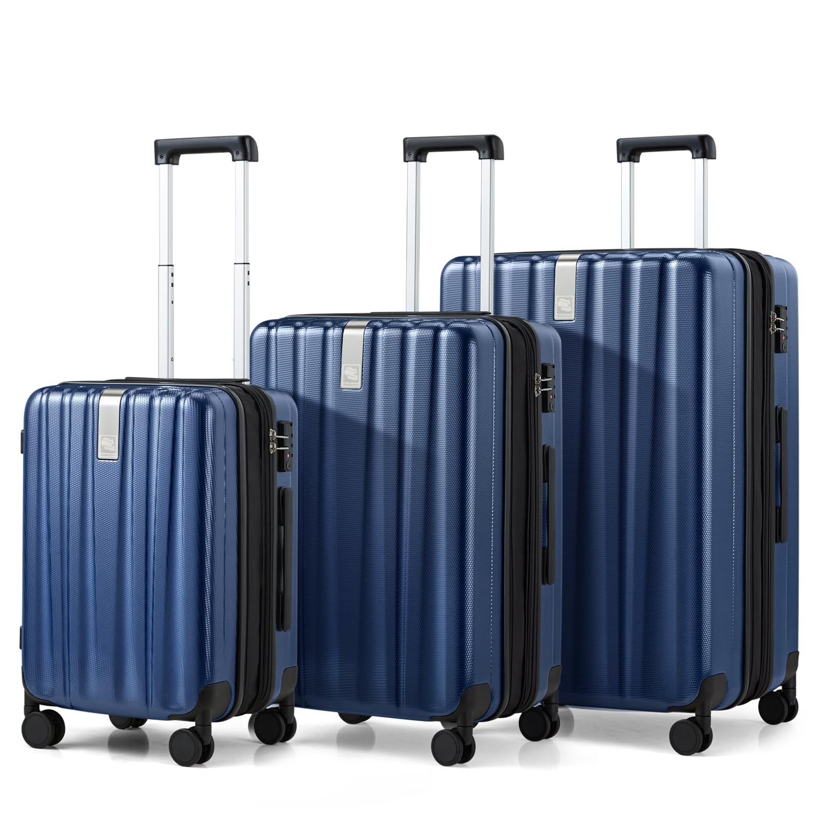 Hanke Expandable Hard Shell Luggage Sets, 3 Piece, 20/24/29 Inch