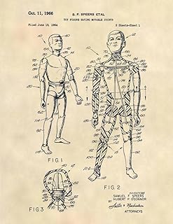 1966 GI Joe Patent Action Figure - GI Joe Poster - Patent Art Poster (8.5 x 11) - 291