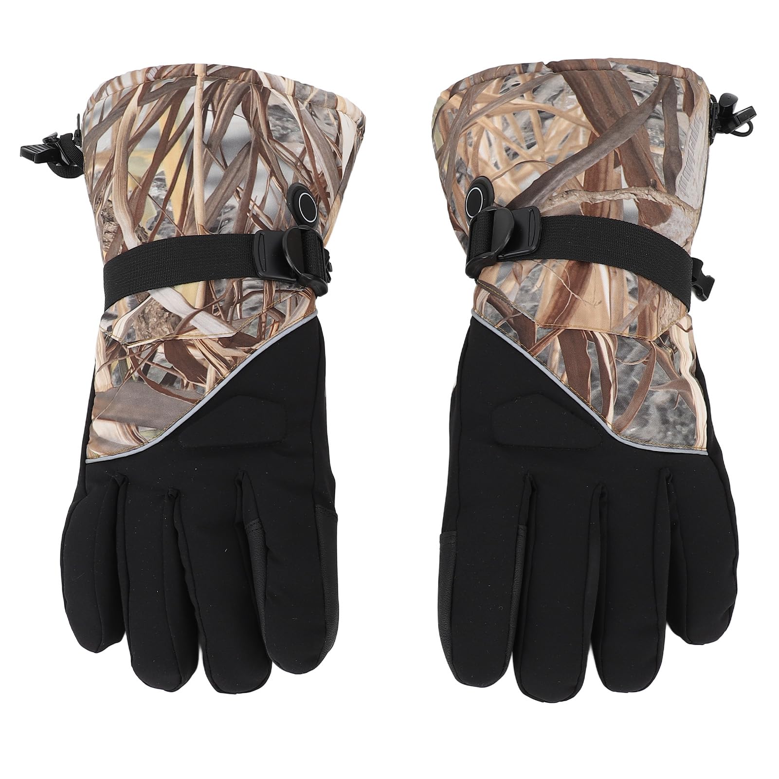 Muiltvoe Heated Gloves for Men Women, 3 Gear Adjustable Temperature Touchscreen Winter Gloves with Battery Box, for Skiing Cycling Fishing