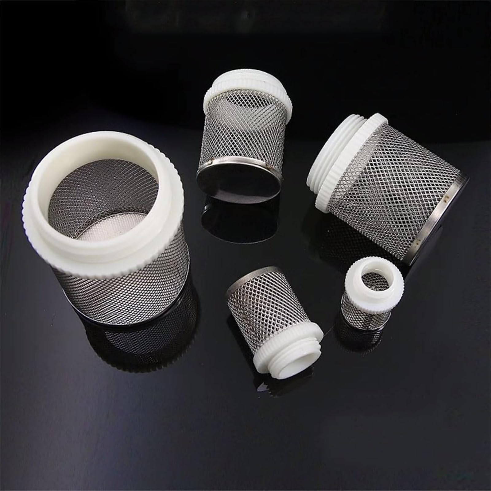 Filtros para tuberías Filtro de bomba agua acero inoxidable - Malla succión for tuberías 1/2", 3/4" y 1" for hidrolimpiadoras, riego jardines acuarios(3/4")