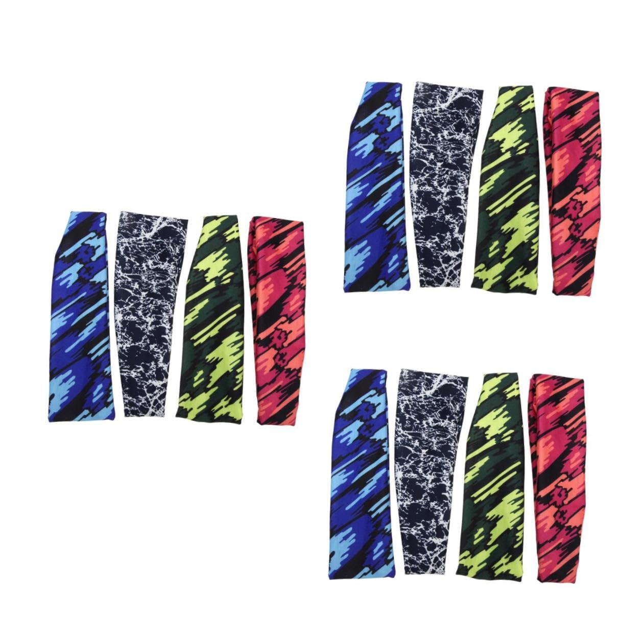 BESPORTBLE 12pezzi Fasce Sportive Multi-funzione Per Assorbimento Sudore Bande Traspiranti Per Per Sport e Yoga Comode e Leggere Assorbono Sudore e Proteggono