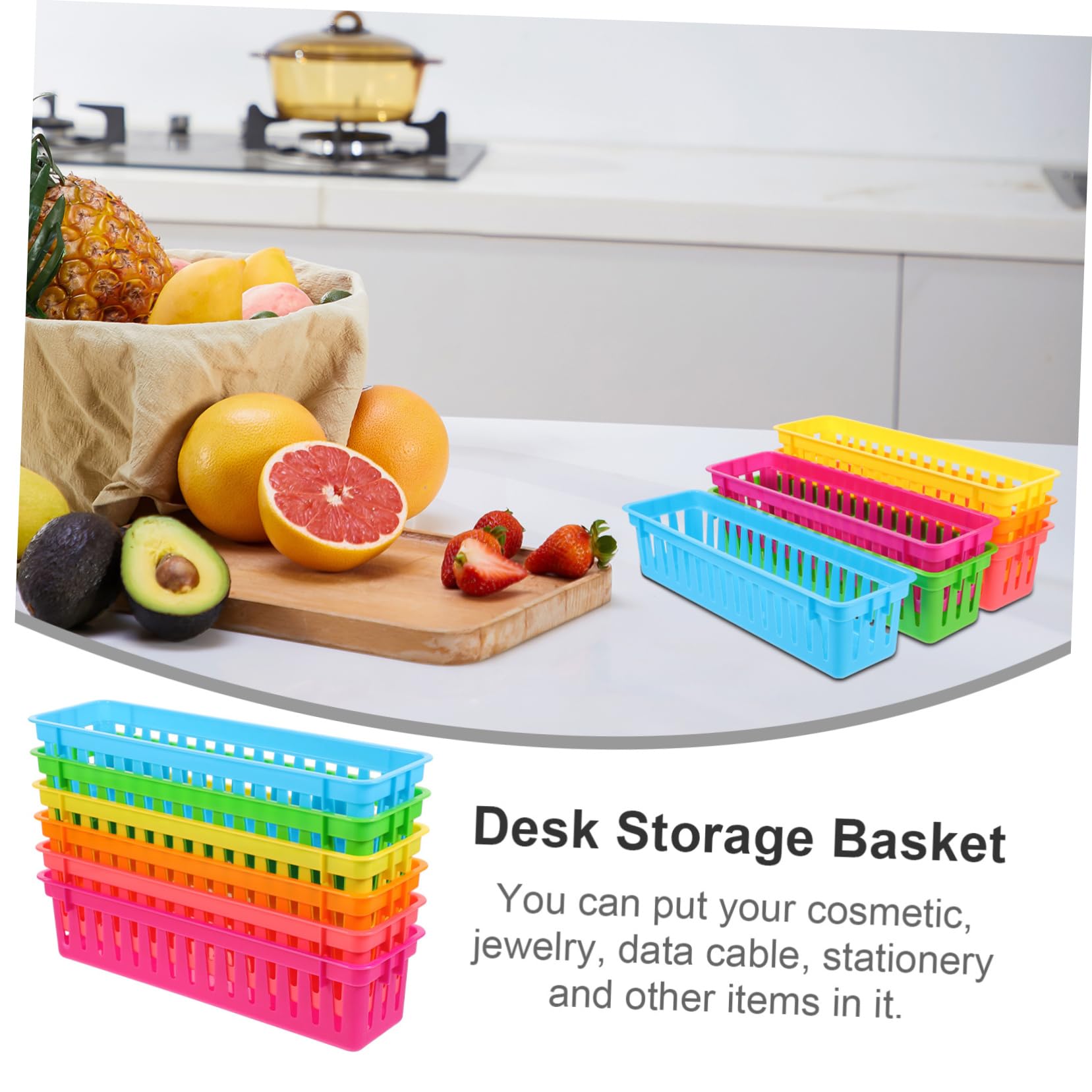 Operitacx 30pièces Panier De Rangement Multi-usages Pour Fournitures Scolaires Organisateur De Bureau Conteneurs Pour Crayons Et Matériel De Dessin