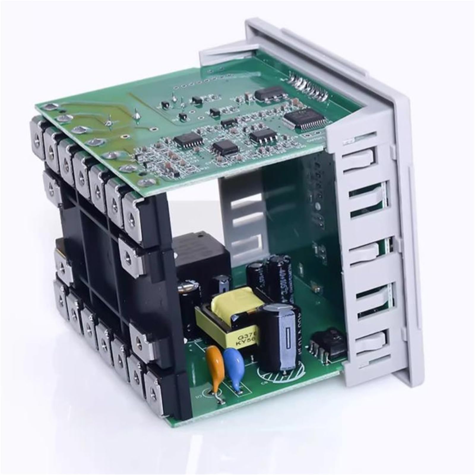 1 controlador de temperatura PID de precisión de 48 x 48 mm, termopar E/K/J/L/T/R/S/PT100/Cu50, relé SSR salida RS485 (salida de relé-RS485)