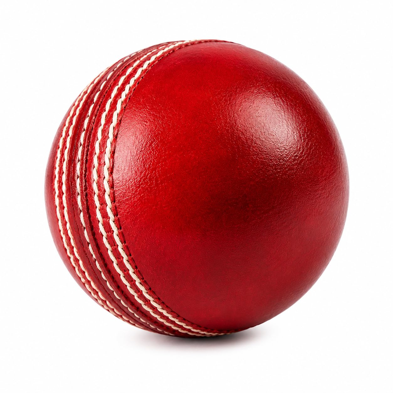 Professional RED Leather Cricket Ball 156g | 4 Piece Hand Stitched | Waterproof | Ideal for 25–30 Overs Matches-picture-13