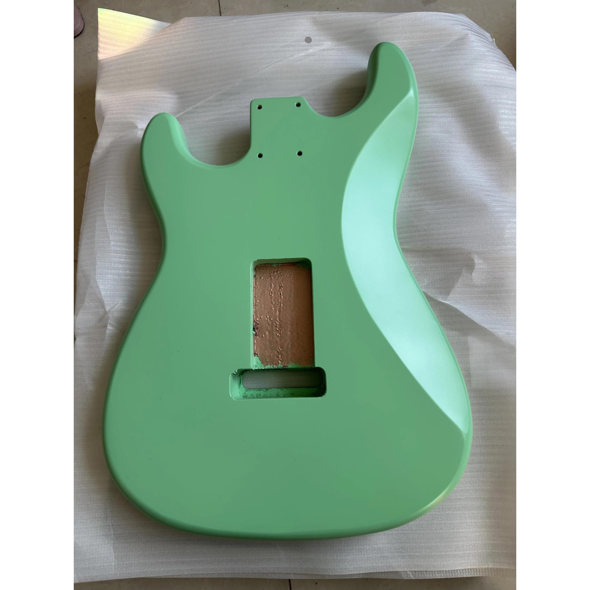 Unfinished Guitar Body Matte Green Body For ST SSS Electric Guitar Replacement Accessory