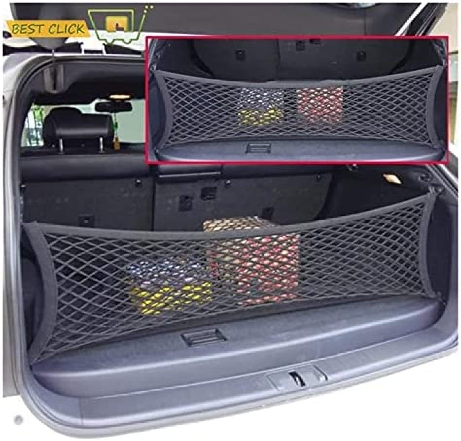 Accessoires de Voiture de Bagage élastique de Maille de Crochet de Filet de Cargaison de Coffre 90 * 30 cm