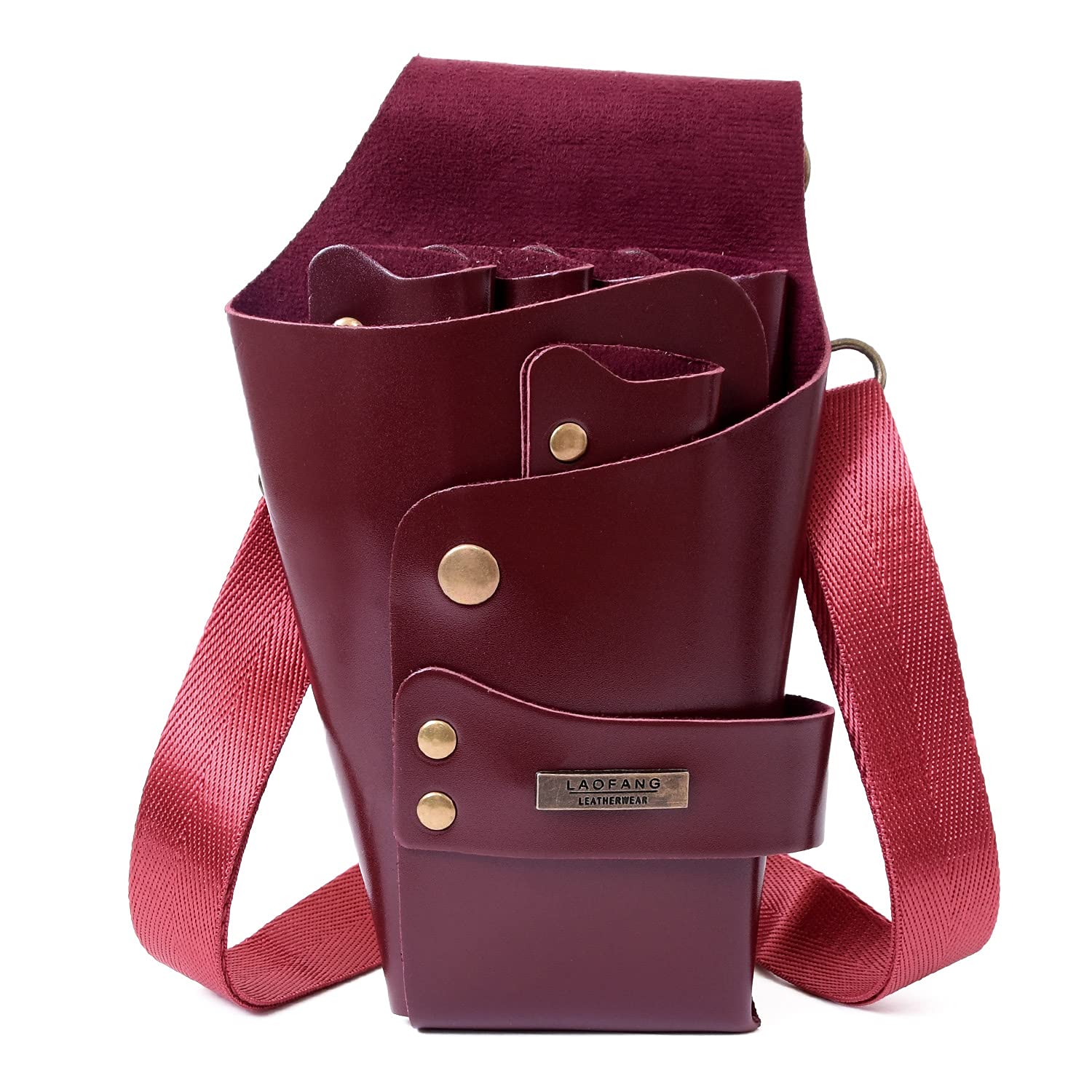 シザーケース 本革 4丁タイプ ワイン シザーケース本革4丁用 -swell- |シザーケース専門店｜美容師