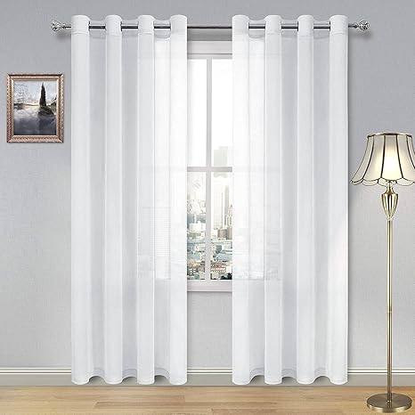 curtains sheers white