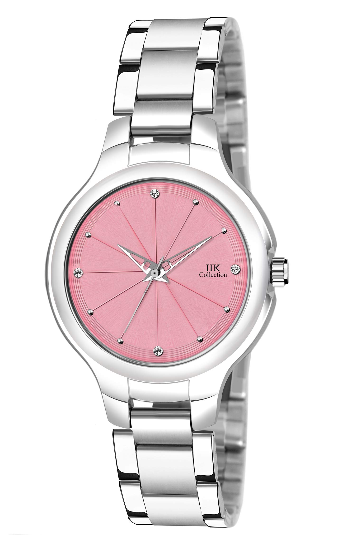 IIK COLLECTION Analogue Pink Dial Silver Bracelet Girls & Womens Wrist Watch (IIK-3032W) (B08QVZW4S6) Amazon Price History, Amazon Price Tracker