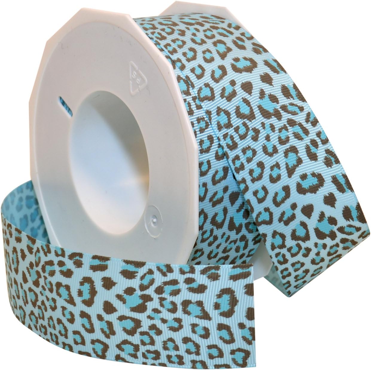 Morex Ribbon Leopard Grosgrain Ribbon, 1-1/2-Inch by 20-Yard, Pink