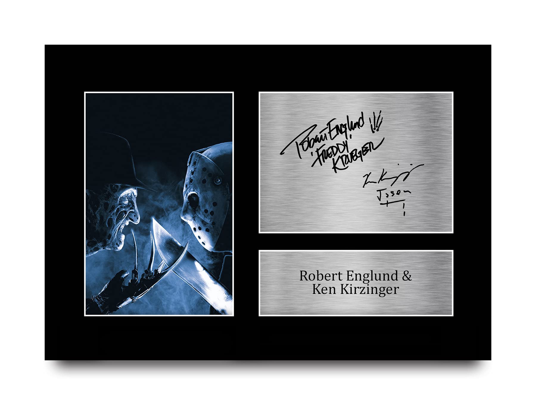 Sponsored Ad – HWC Trading A4 Robert Englund & Ken Kirzinger Freddy vs Jason Gifts Printed Signed Autograph Picture for Movie Memorabilia Fans