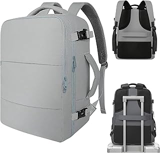 Handcuffs Travel Backpack for Men &amp; Women Water Resistant Cabin Bag with Laptop Compartment Shoe Pouch &amp; Multiple Organise...