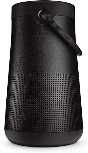 Bose SoundLink Revolve+ (Series II) Bluetooth Speaker, Portable Speaker with Microphone, Wireless and Water Resistant with 360 Degree Sound, Long Lasting Battery and Handle, Black