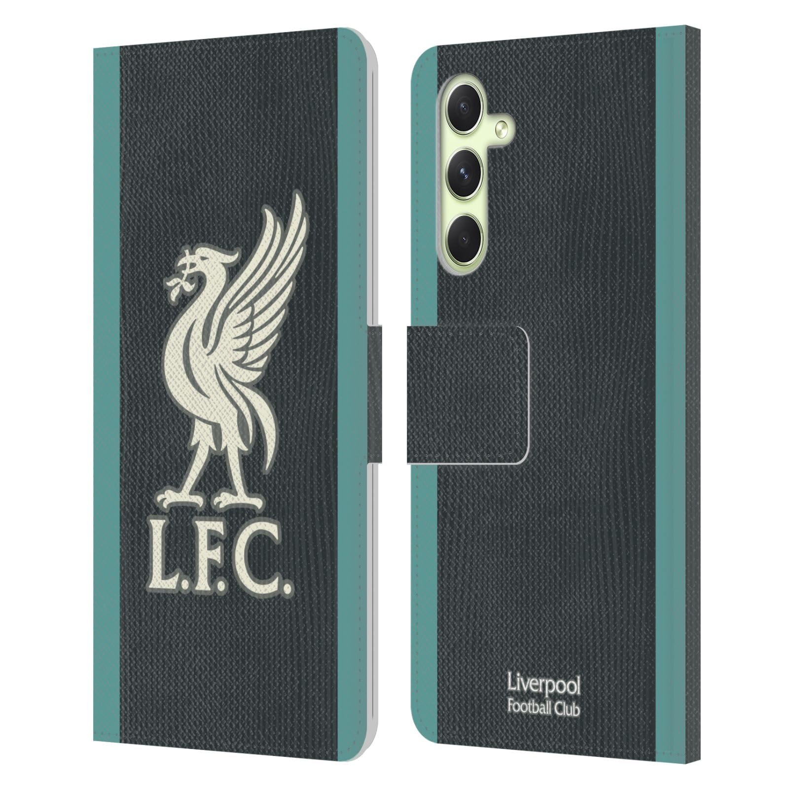 Head Case Designs Officially Licensed Liverpool Football Club Away Kit 2024/25 Leather Wallet Case Compatible With Samsung Galaxy A54 5G