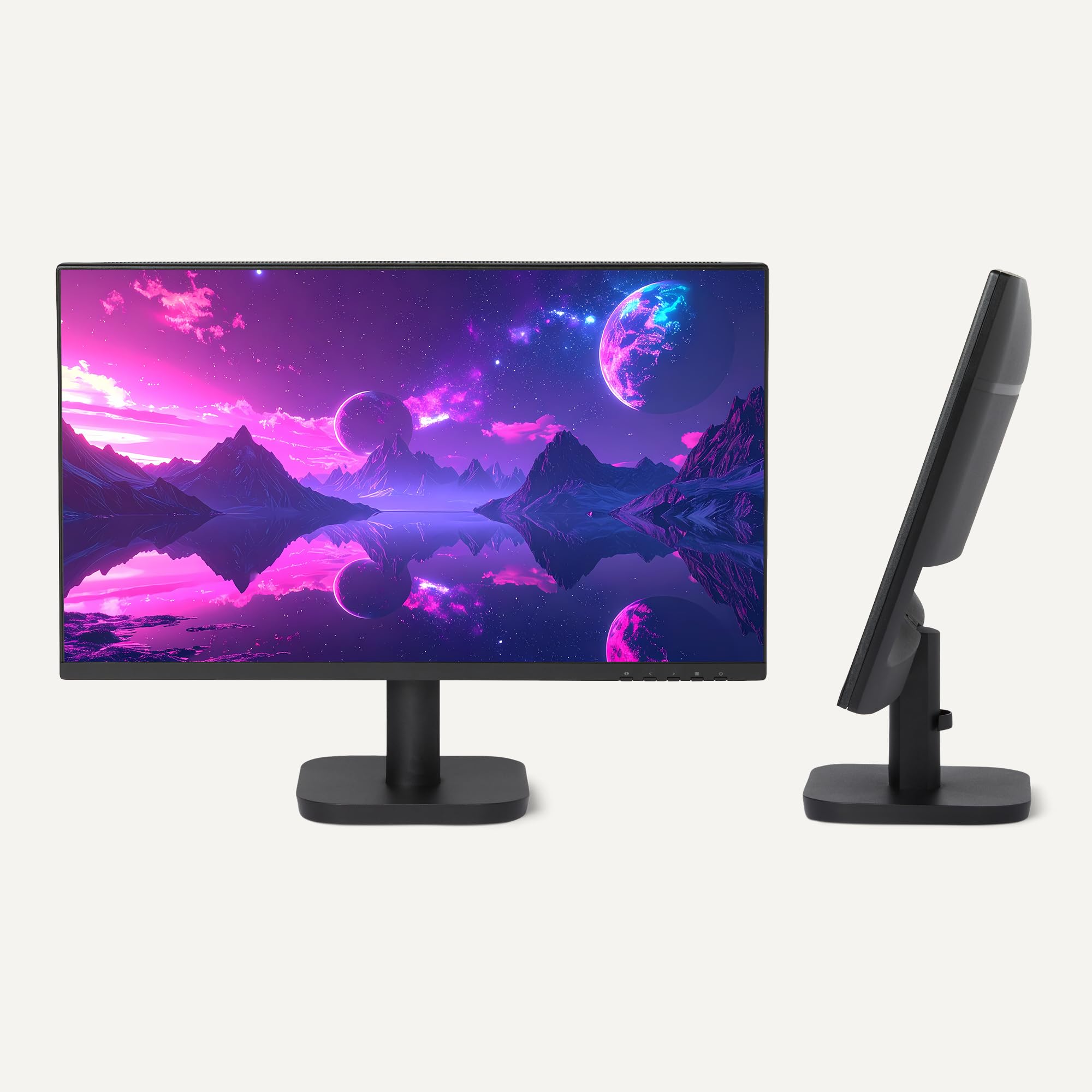 Amazon Basics Monitor per Computer da 23,8 Pollici 120 Hz, FHD 1080 P, HDMI, DP, VGA, Compatibile VESA, per Ufficio, Casa, Nero