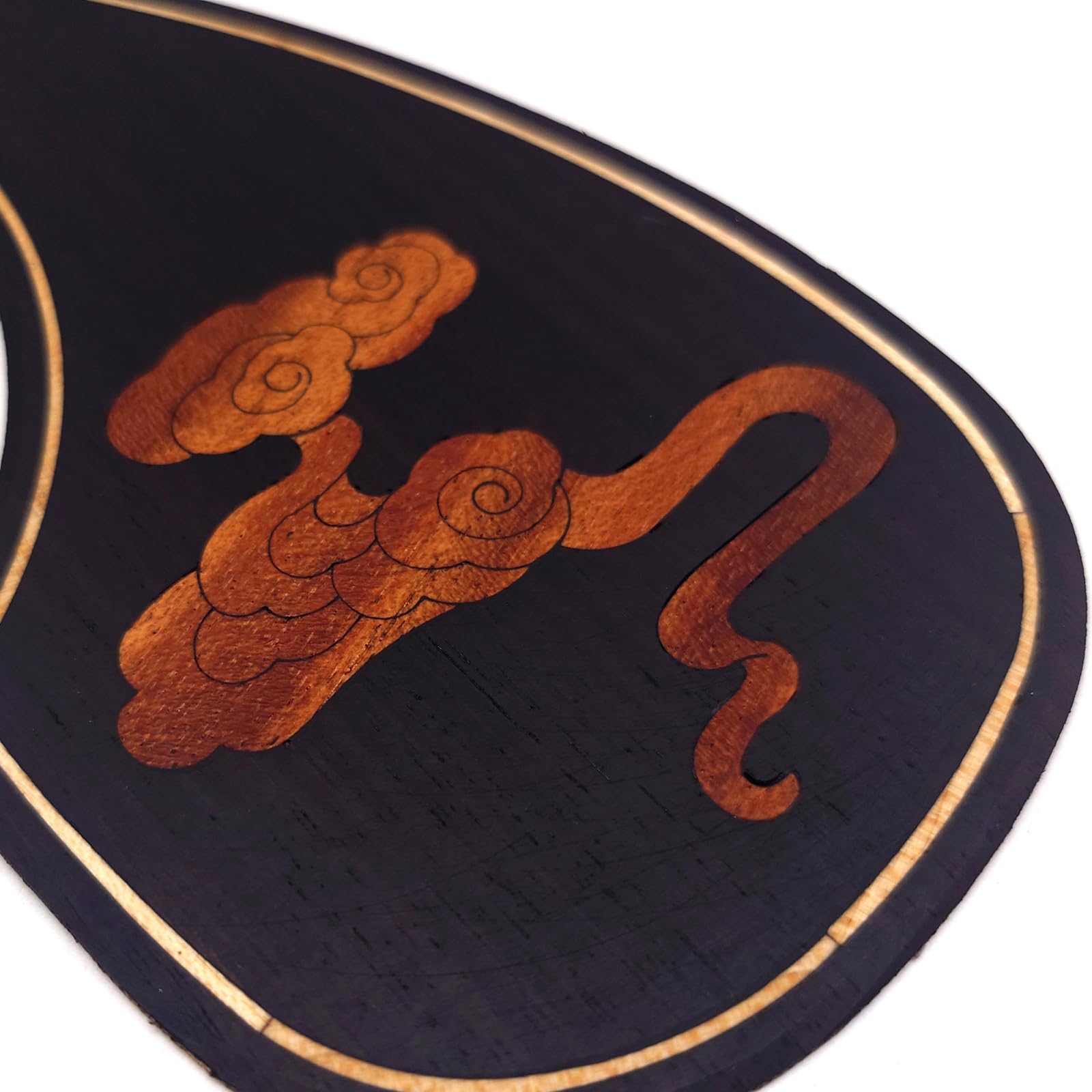 Guitar Pick Guard, Battipenna in abalone in palissandro autoadesivo for Chitarre acustiche folk D-45 Taylor(7)