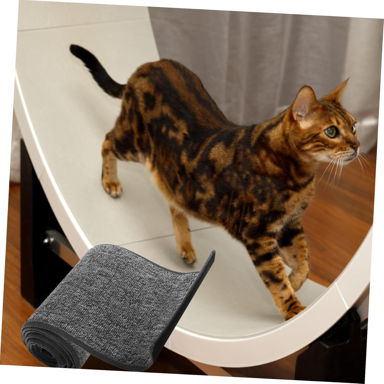 Toyvian Soft Cat Wheel Replacement Mat for Cat Exercise Wheel and Cushion for Enhanced Play and Exercise