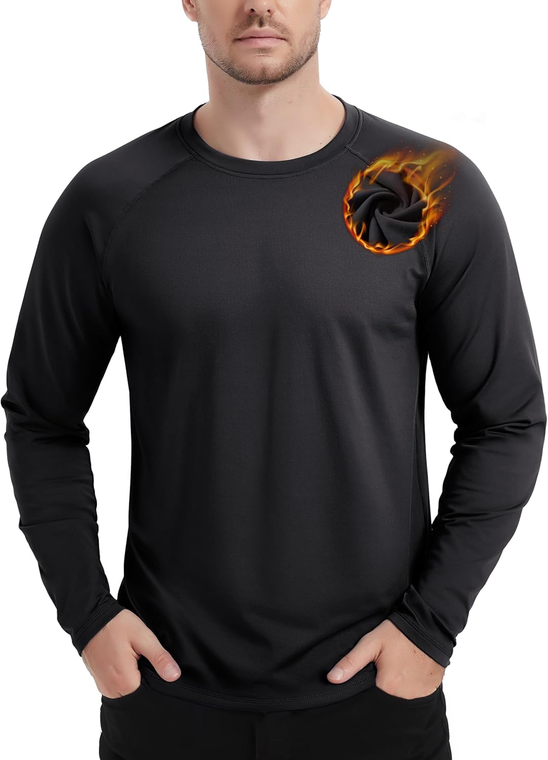TACVASEN Men's Thermal Shirt Long Sleeve Fleece...