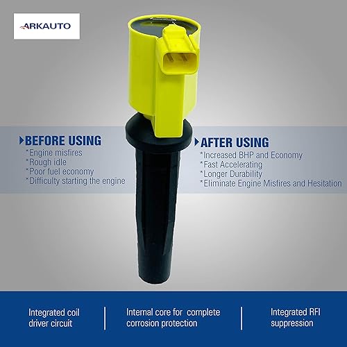 Miniatura 3 de Bobina de encendido de alto rendimiento ARKAUTO DG507 FD505 UF621 para Ford Escape Focus C-Max Escape Fusion Transit Connect Mazda 3 6 Mercury