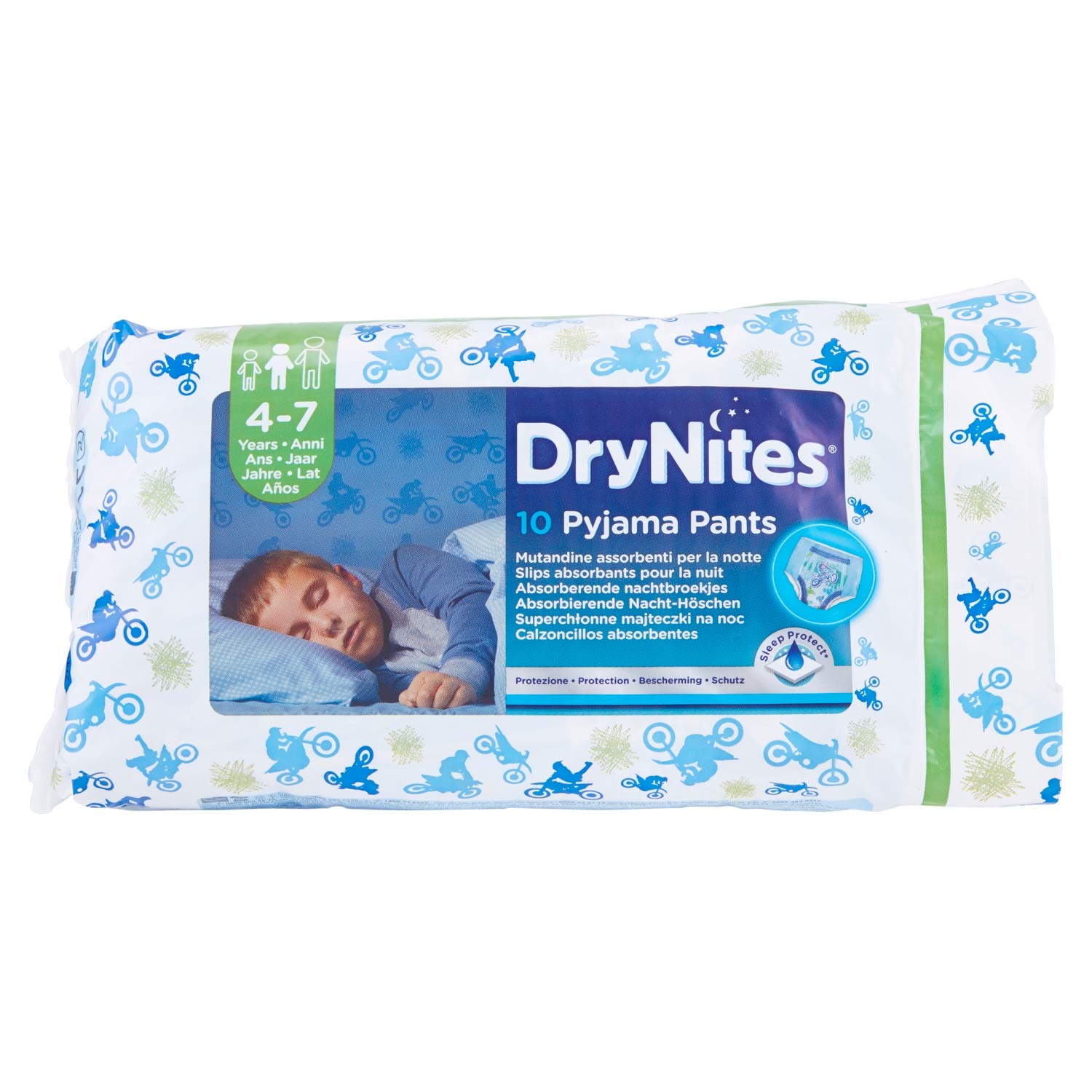 Huggies DryNites Boy 10 Pack Underpants for Kids 4-7 Years