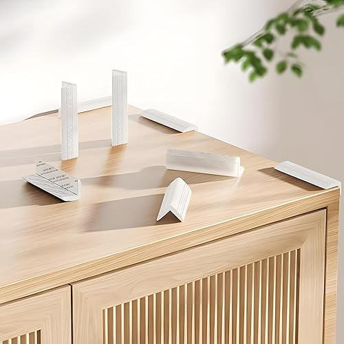 Miniatura 6 de 16 bloques de esquina para zócalo, de silicona, autoadhesivos, para esquinas de seguridad, a prueba de bebés, protectores de esquinas para base de