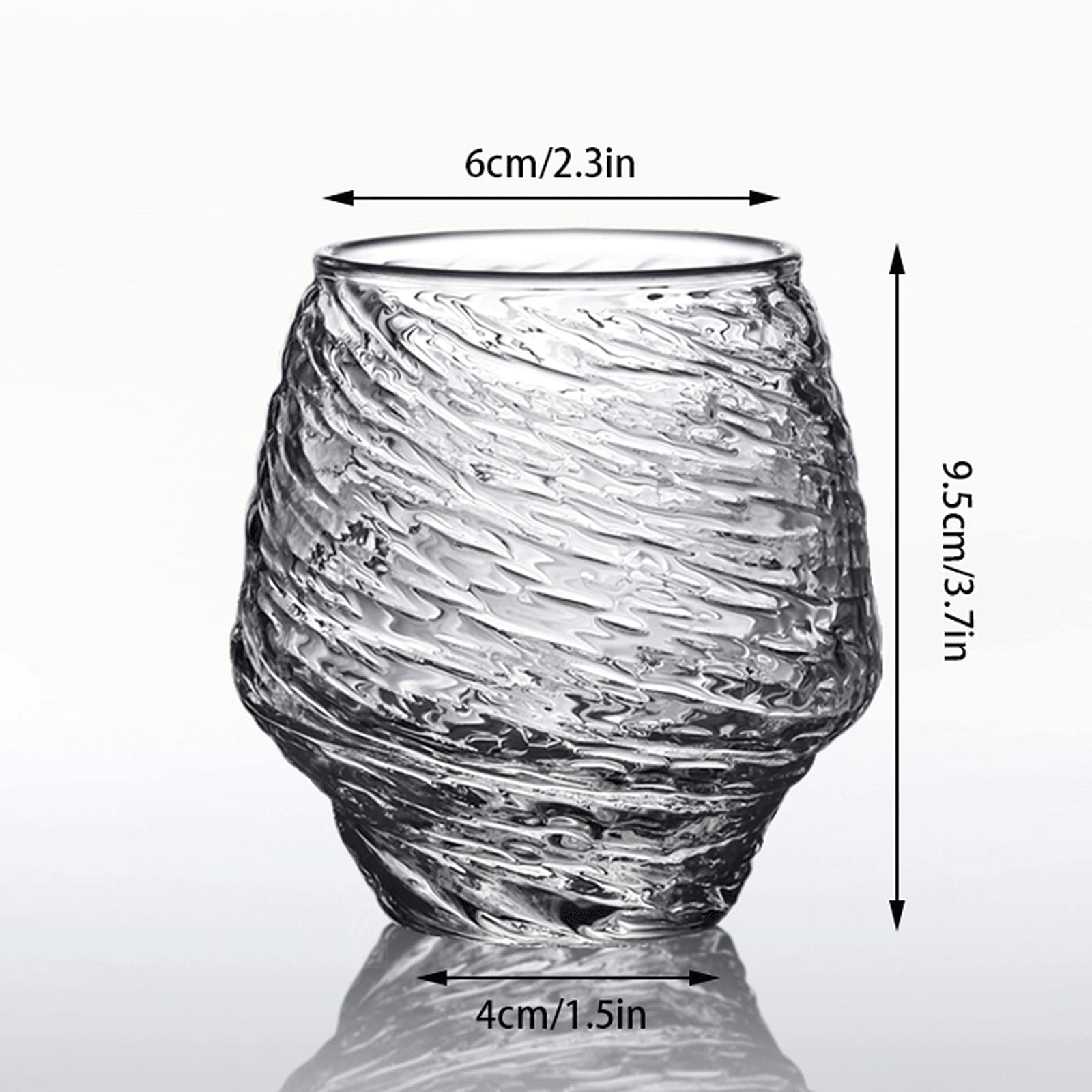 Vasos, vasos for beber Juego de 2 piezas de vidrio martillado (13 onzas y 18,6 onzas opcionales) Vaso de whisky sin plomo Juego de cristalería for jarra de cerveza de glaciar for el hogar Vasos de agu