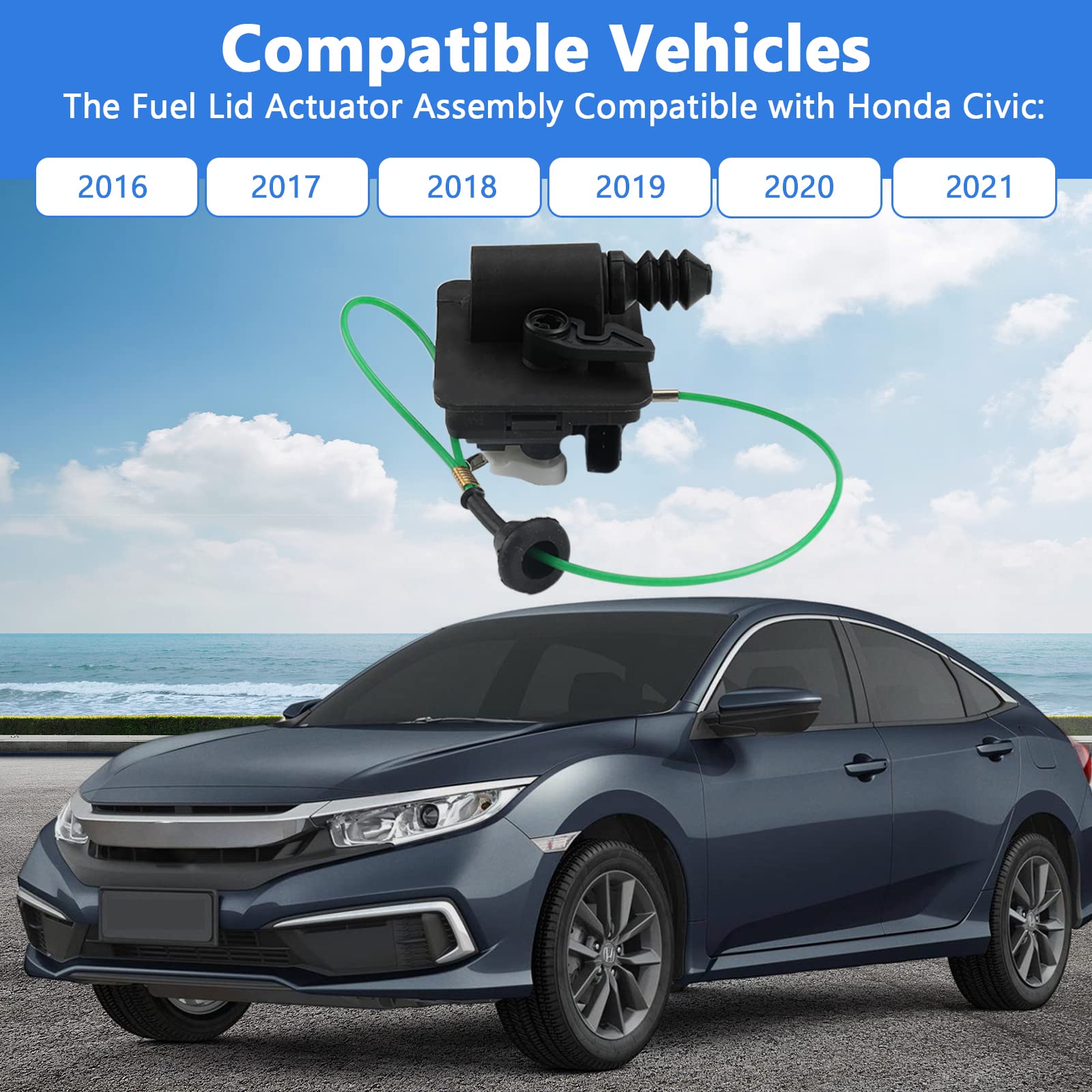 Amazon | 燃料蓋アクチュエーター ガスドアアセンブリ B5 ホンダ  