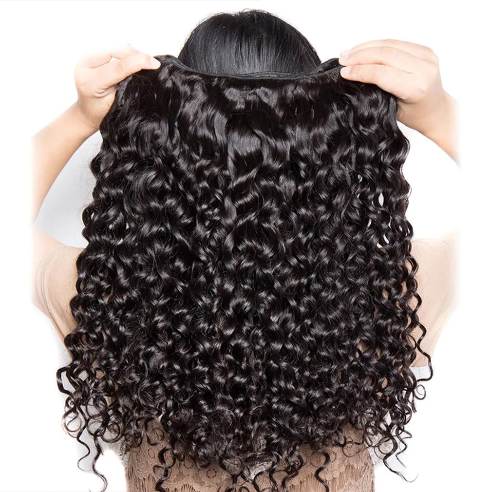 Amazon.com : Water Wave Bundles Human Hair Brazilian Virgin  display picture 1