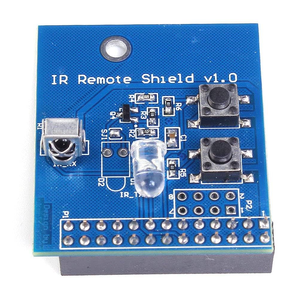 Generic IR Transmitter Infrared Remote Hat Expansion Board 38KHz Transceiver Shield for RPi B+/2B/3B, WYC_DJFF_10322