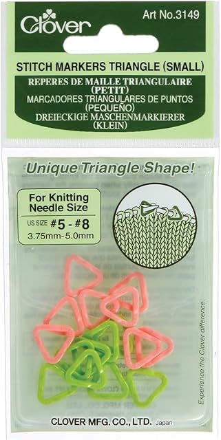 clover Stitch Markers Triangle (Small), Other, Multicoloured