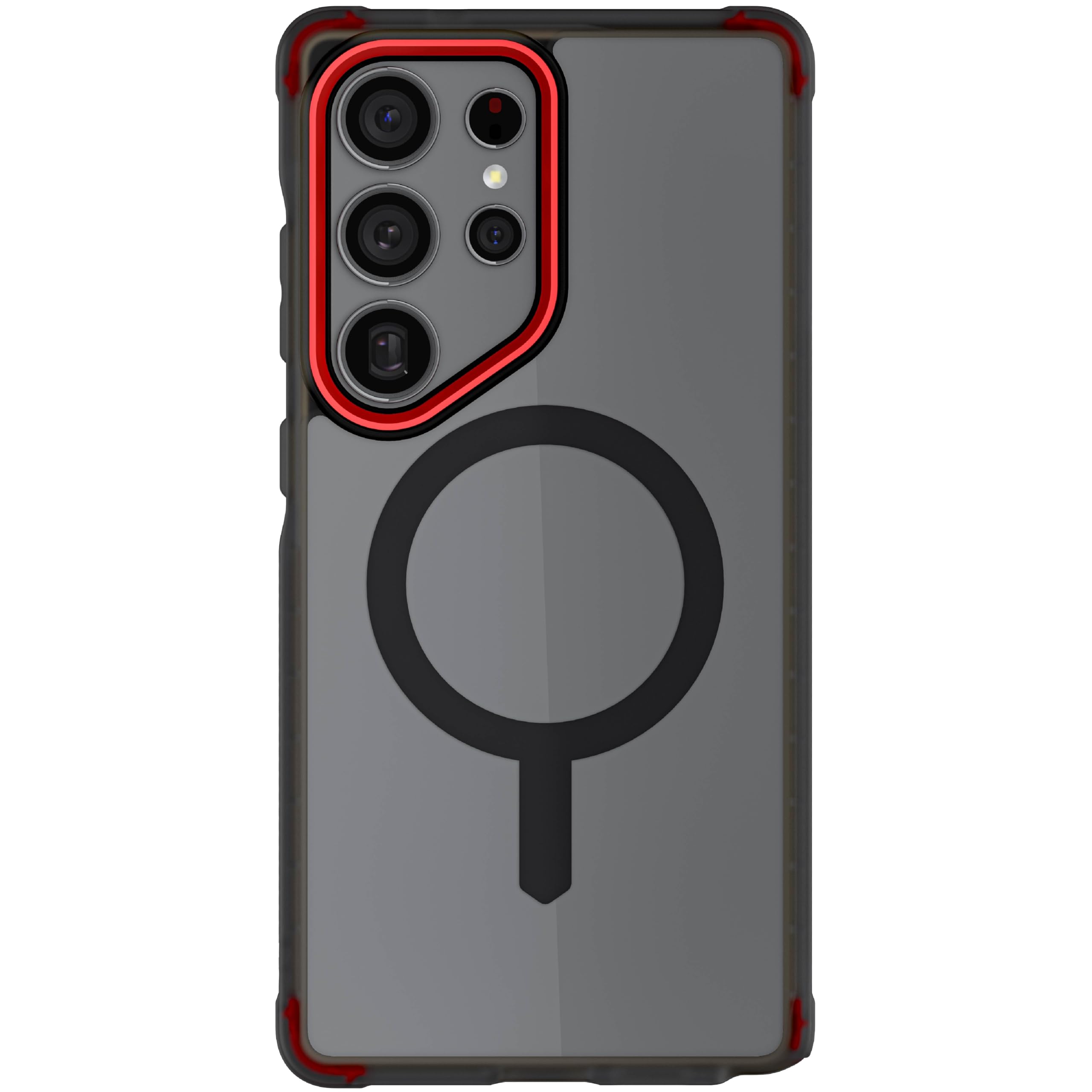 Ghostek® Direct Ghostek Covert Clear S25 Ultra MagSafe Case with Magnetic Ring, Slim Thin Military Grade Shockproof Phone Cover Compatible with 2025 Samsung Galaxy S25Ultra (6.9") (Smoke)