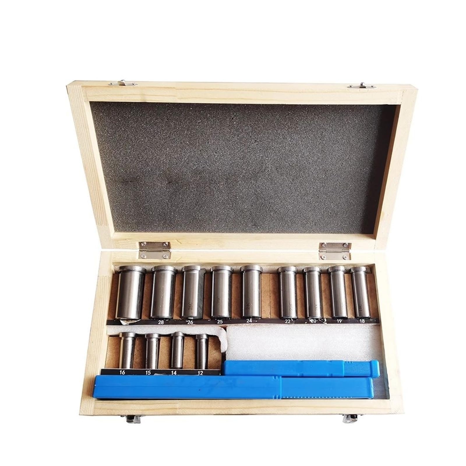 Juego de 22 piezas de brocas for chaveteros, juego de casquillos y arandelas de ajuste, sistema métrico 12-30, cuchilla for chaveteros for máquina CNC para metalurgia, torno