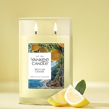 Amazon.com: Yankee Candle Large Tumbler Scented Candle with up to