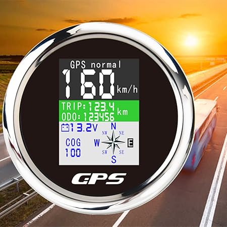 6 Gauge Set With Sensor 85mm Car GPS Speedometer - Foto 2